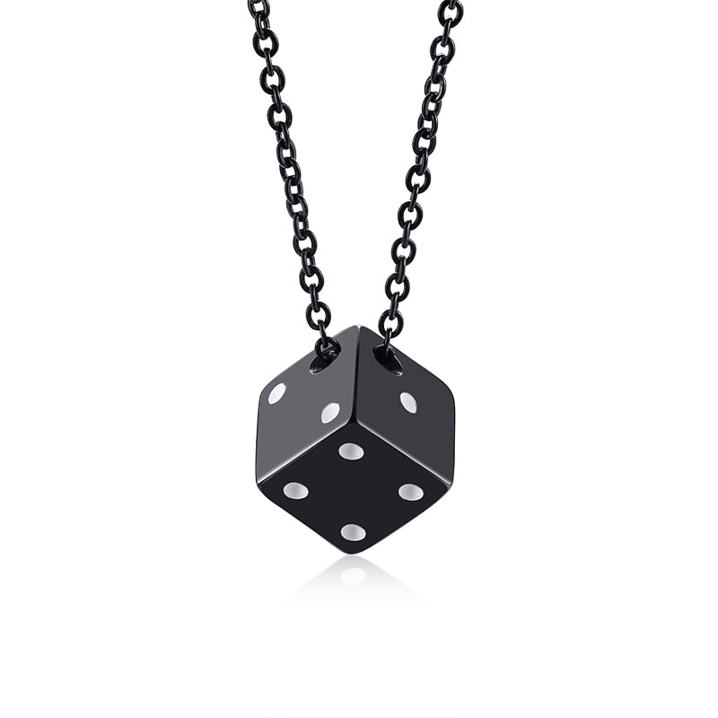 
                  
                    Vnox Cube Dice Style Stainless Steel Necklaces
                  
                