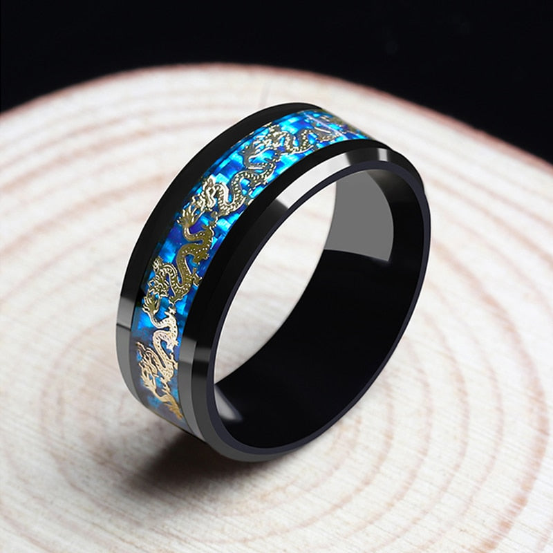 
                  
                    Dragon Blue Black Snake Rings
                  
                