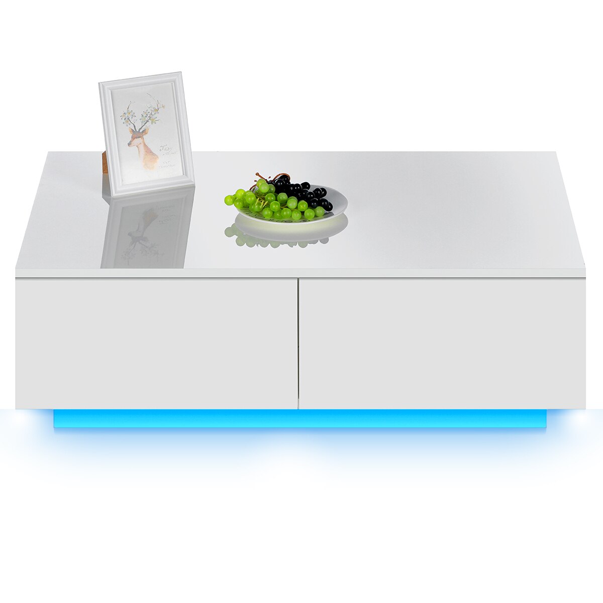 
                  
                    RGB LED Coffee Table Wooden 4 Drawers Living Room Furniture
                  
                