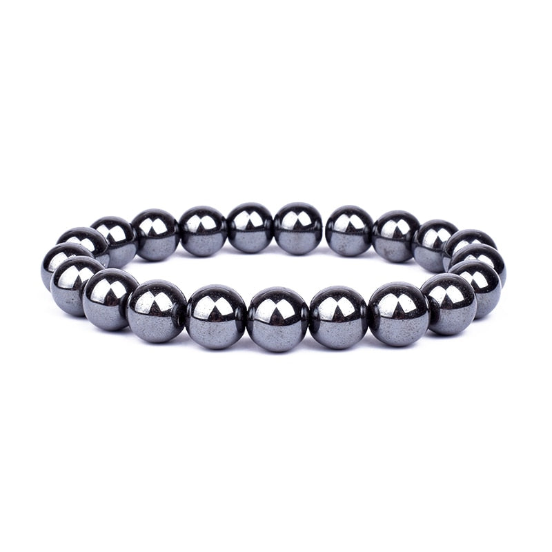 
                  
                    Natural Black Obsidian Hematite Tiger Eye Beads Bracelets Magnetic Health Protection
                  
                