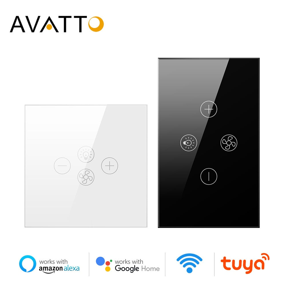 
                  
                    AVATTO Smart WiFi Light Fan US Tuya Switch Remote Control Works with Alexa, Google Home
                  
                