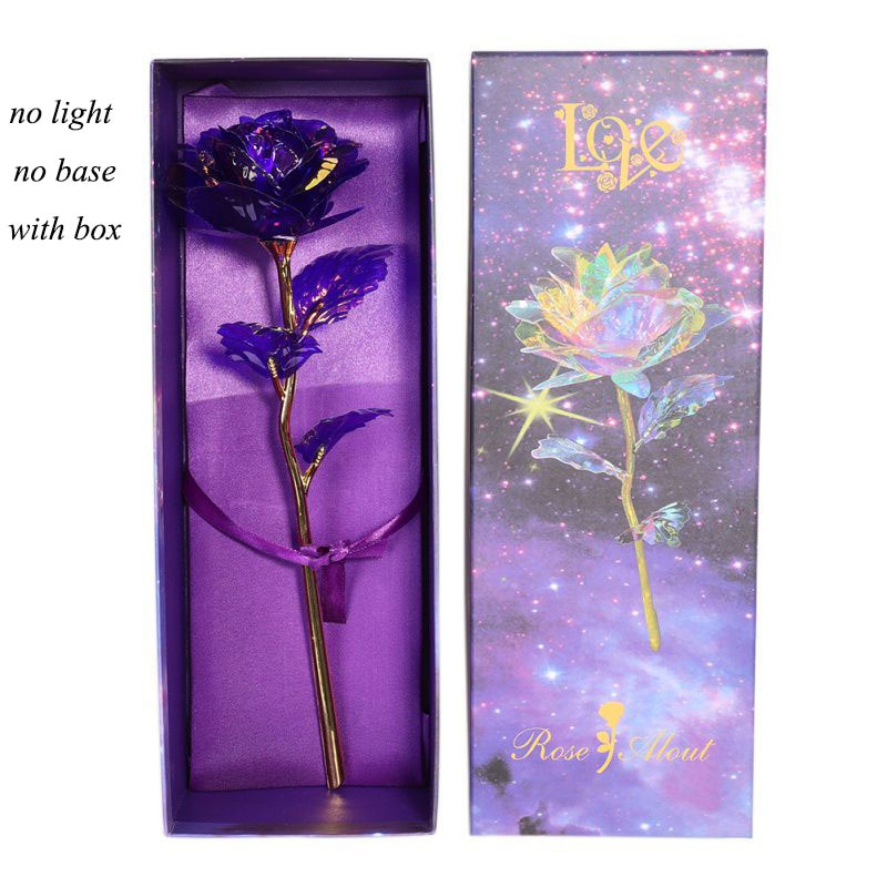 
                  
                    24K Foil Plated Rose Gold Rose Forever Love Multicolor Lighting Rose Flower
                  
                