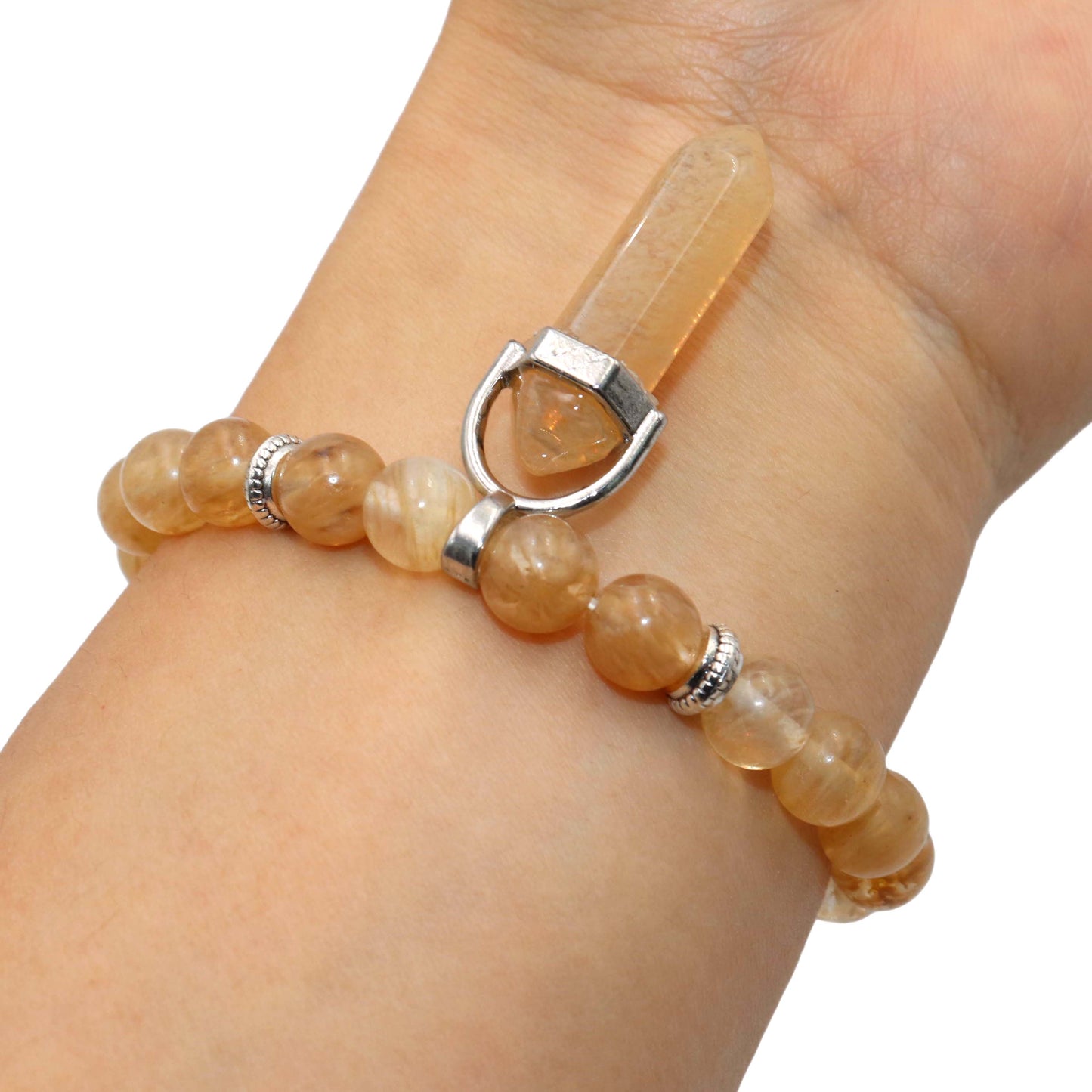 
                  
                    Natural Stone Hexagonal Pendant Beaded Bracelets
                  
                