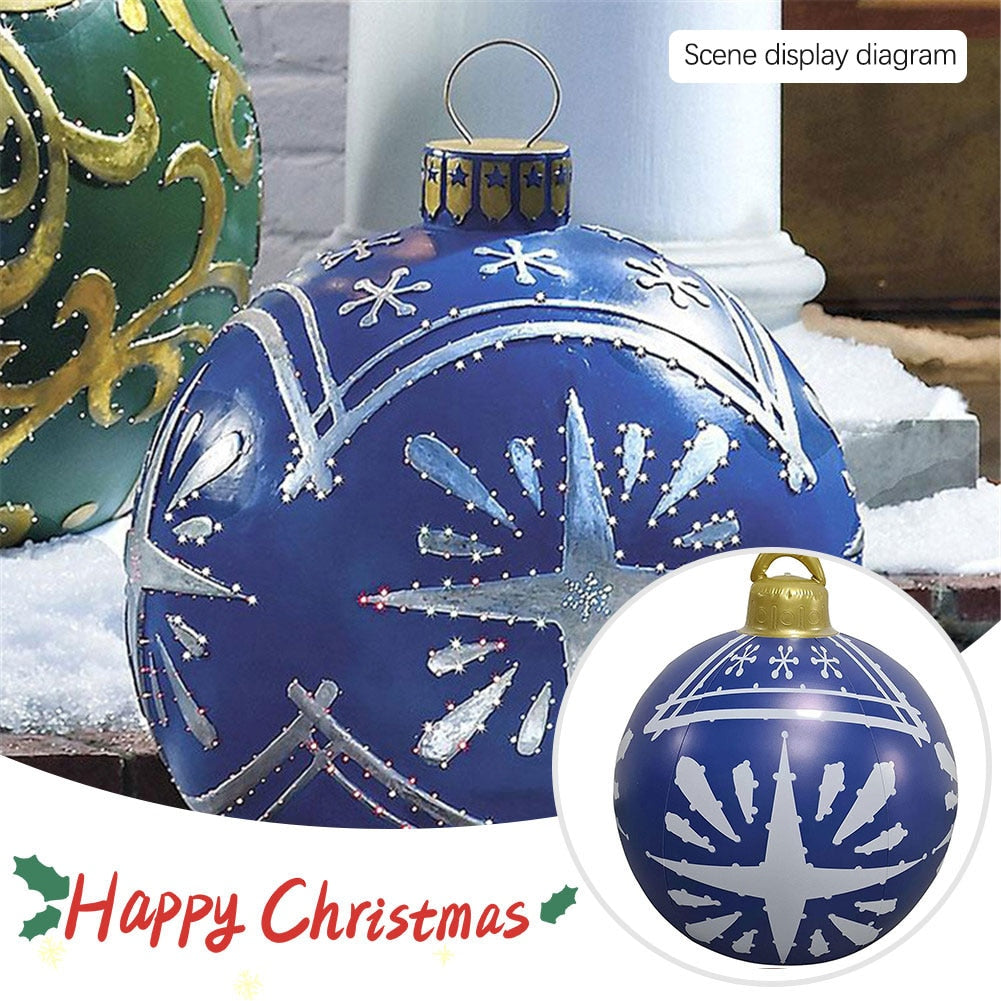 
                  
                    60cm Outdoor Christmas Inflatable Decorated PVC Christmas Balls Outdoor Decor Without Light
                  
                