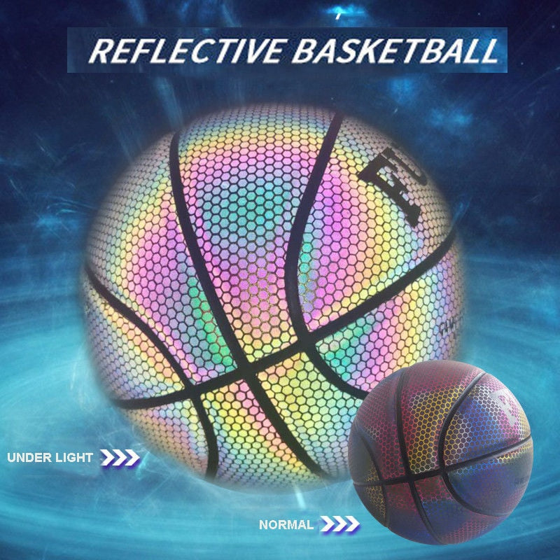 Reflective Glowing Luminous Basketball Size 7