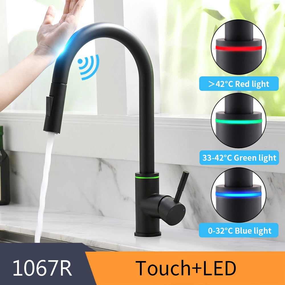 
                  
                    Smart Touch Kitchen Sensor Faucets Rotate Touch Faucet Sensor Water Mixer
                  
                