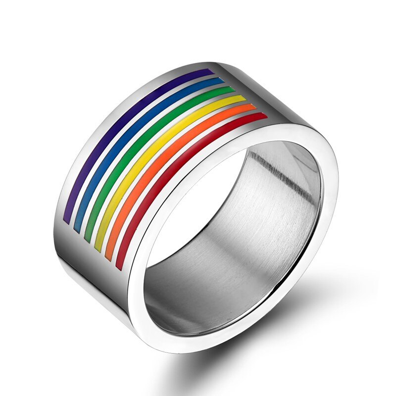 
                  
                    Rainbow Colorful LGBT Rings Stainless Steel
                  
                