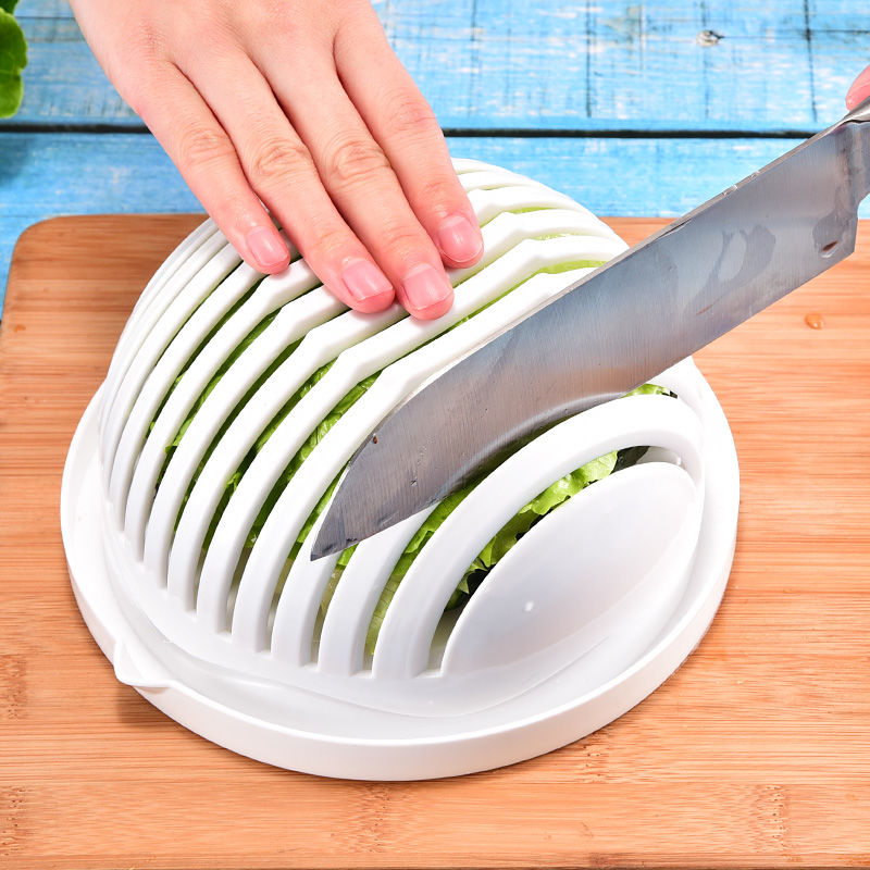 Vegetable Salad Cutter Cutting Bowl Vegetable Slice Cut Fruit Kitchen Tools Gadgets