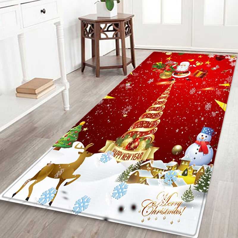 
                  
                    Holiday Christmas Rugs Living Room Kitchen Anti-Slip Entrance Doormats Home Decor
                  
                