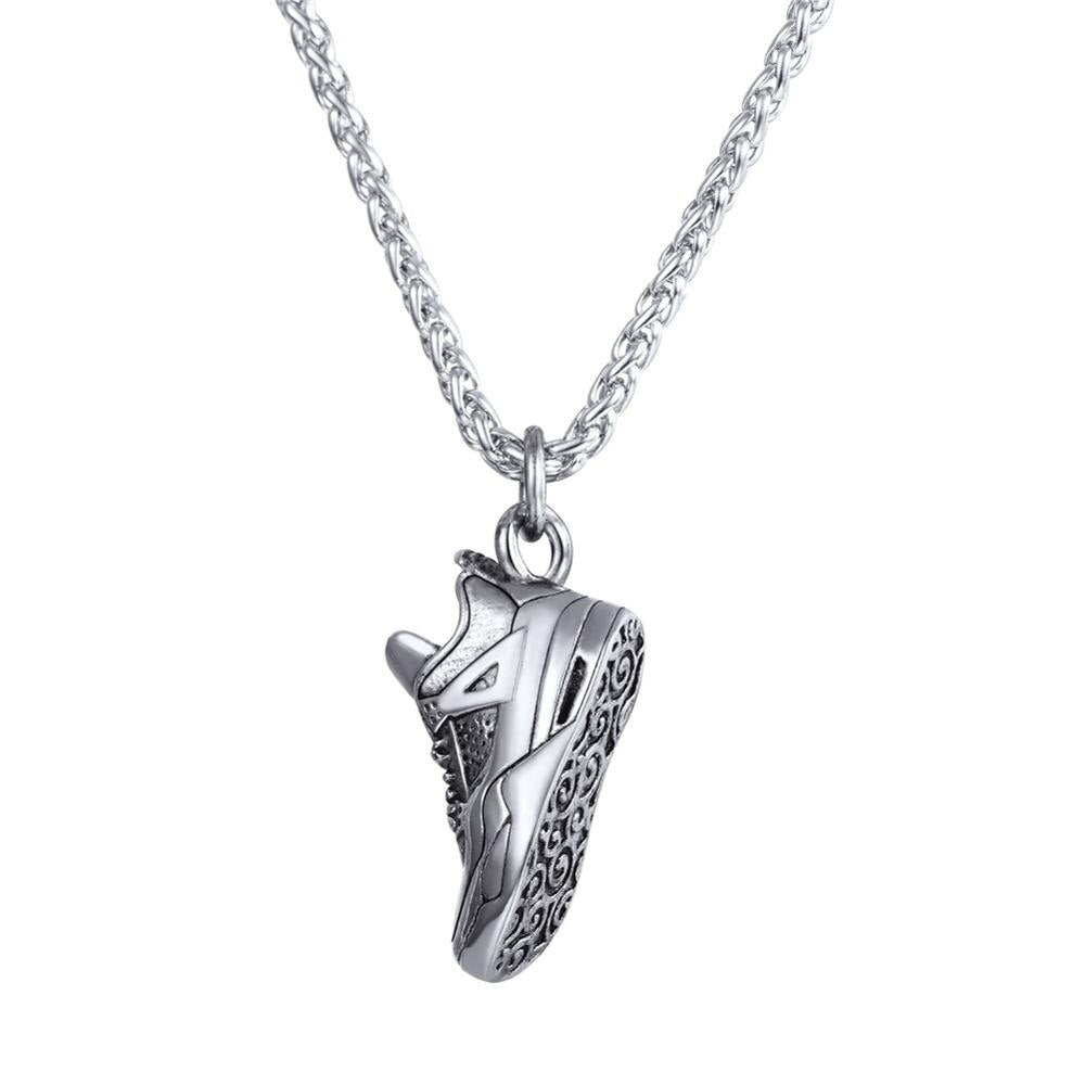 
                  
                    Stainless Steel Running Shoe Pendant Necklace
                  
                