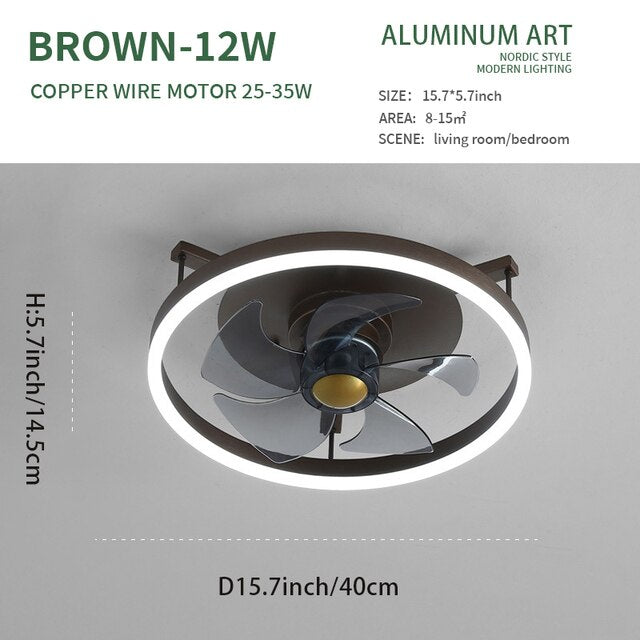 
                  
                    Ceiling Fan Modern Simple Integrated Silent Fan Fixture
                  
                