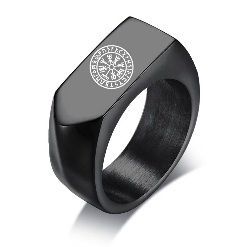 
                  
                    Vnox Laser Viking Black Stainless Steel Rings
                  
                