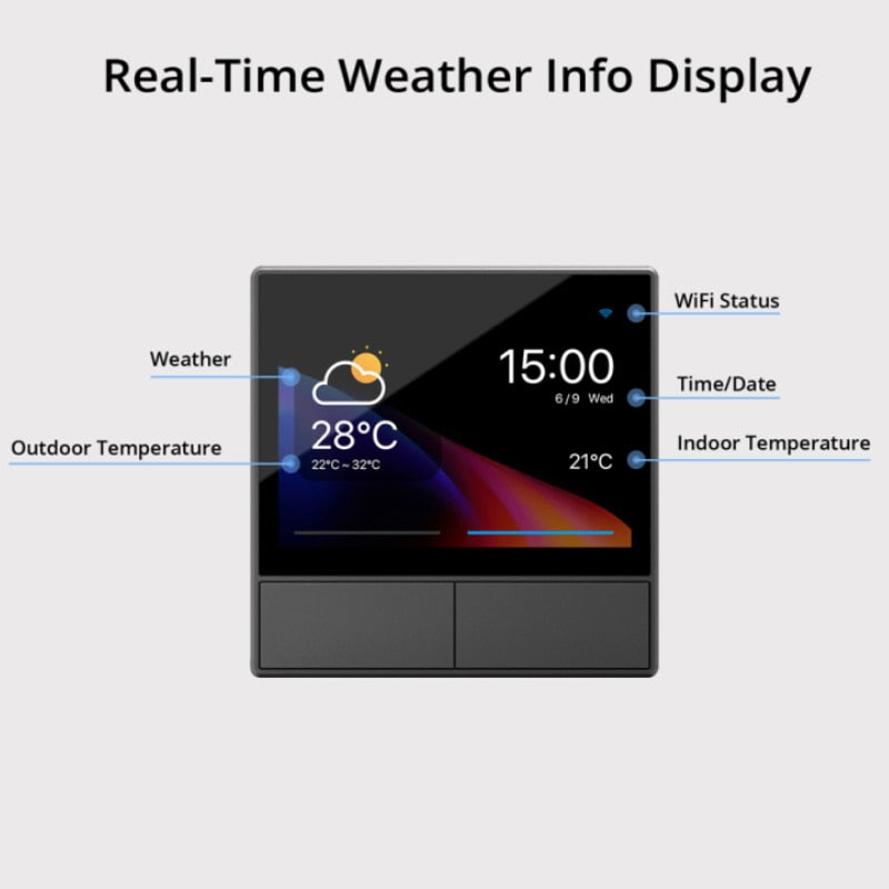 
                  
                    SONOFF NSPanel WiFi Smart Wall Switch US Thermostat Display Switch All-in-One Control Works with Alexa / Google Home
                  
                