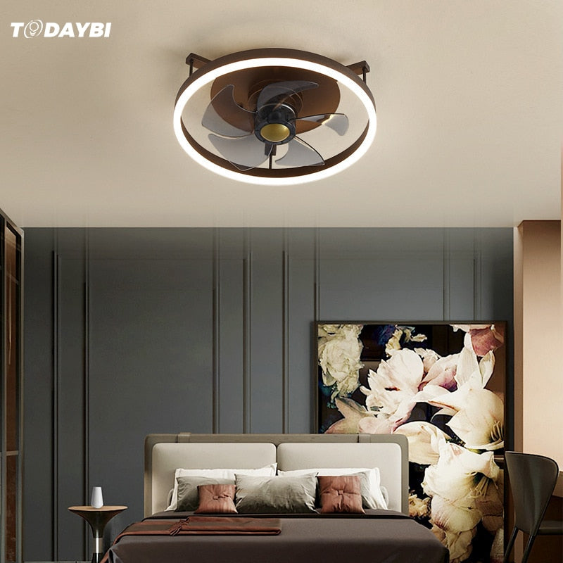 Ceiling Fan Modern Simple Integrated Silent Fan Fixture