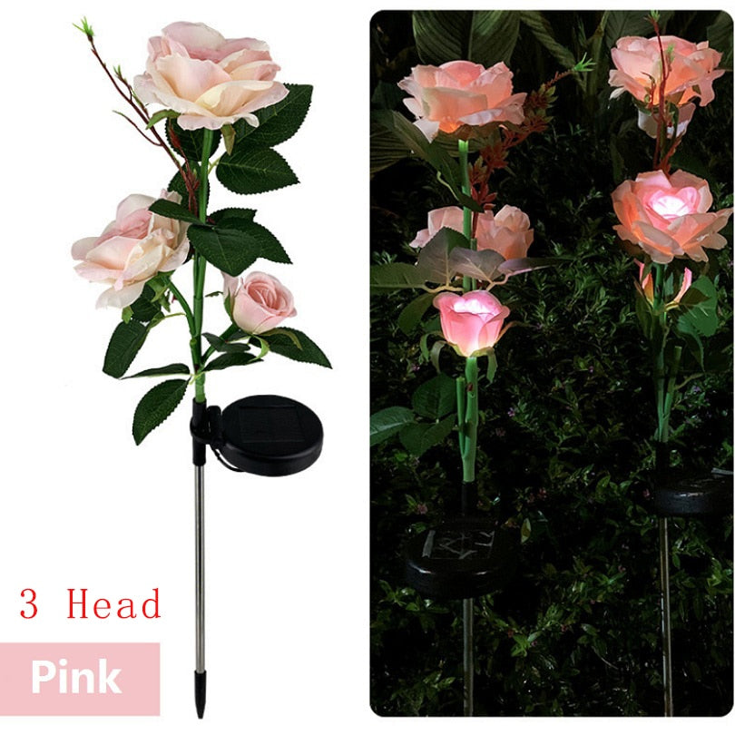 
                  
                    LED Solar 3-4 Head Simulation Rose Flower Light
                  
                