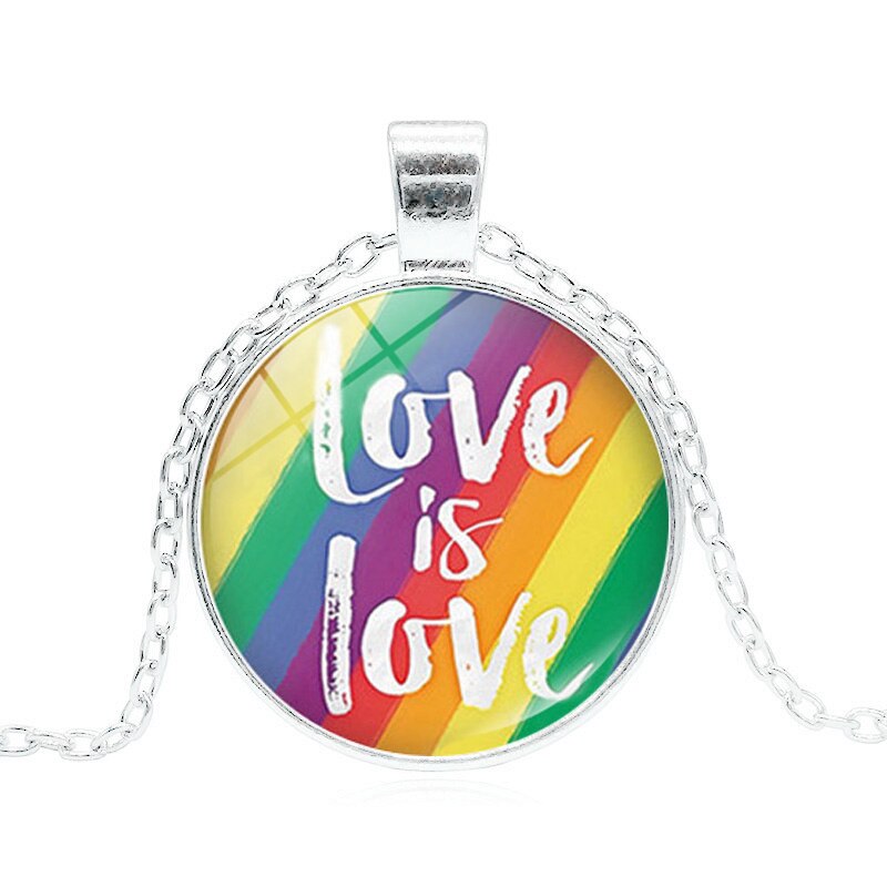 
                  
                    Rainbow Flag Pride Necklace Friendship LGBT Pendant Chain Necklace
                  
                