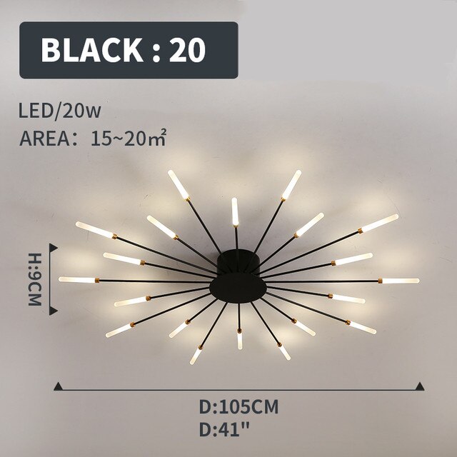 
                  
                    LED Ceiling Light Modern Fireworks Living
                  
                