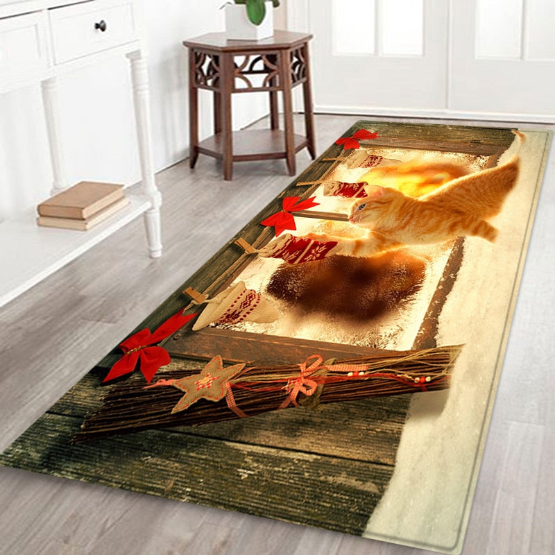 
                  
                    Holiday Christmas Rugs Living Room Kitchen Anti-Slip Entrance Doormats Home Decor
                  
                