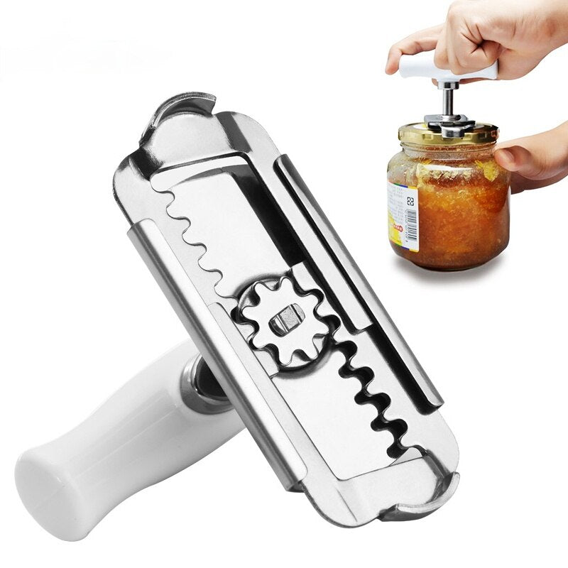 
                  
                    Stainless Steel Effortless Can Jar Opener Bottle Lid Opener Kitchen Gadgets Tools
                  
                