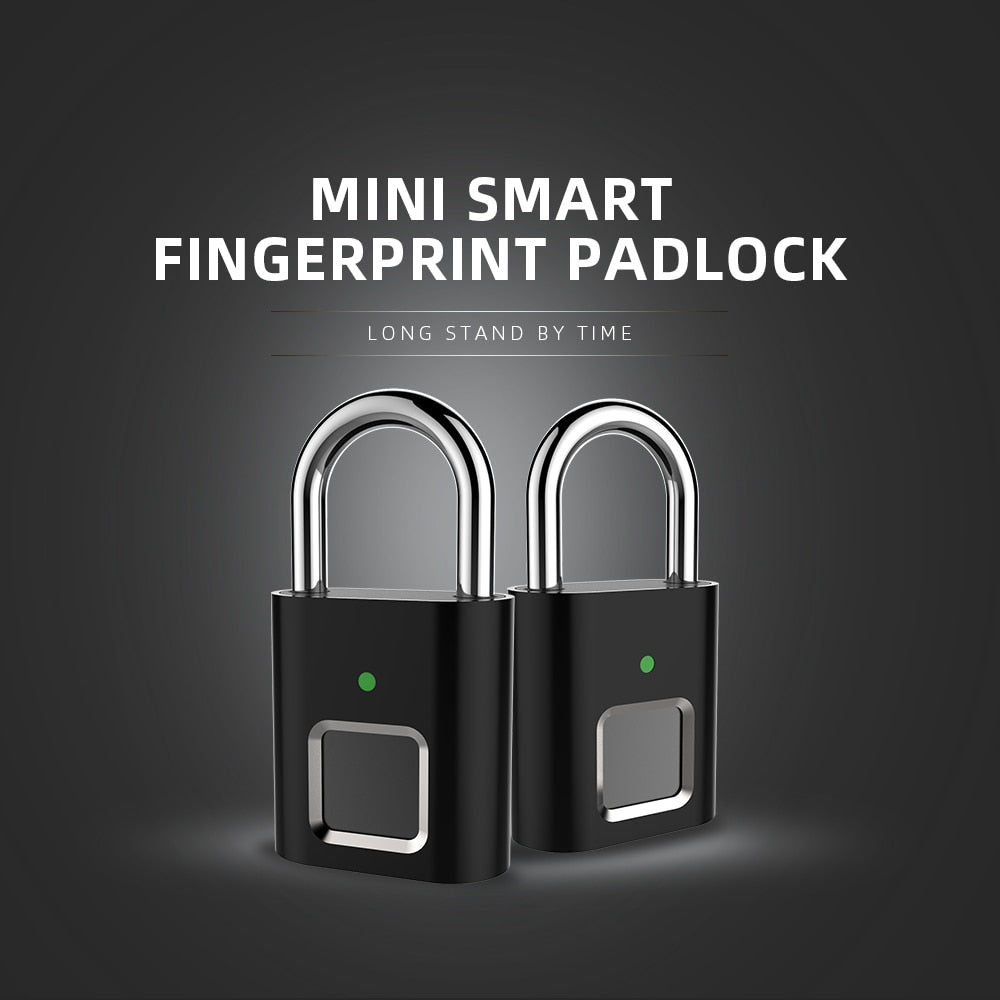 
                  
                    Mini Unlock Rechargeable Smart Lock Keyless Fingerprint Lock Anti-Theft Security Padlock For Door Luggage Small Box Lock
                  
                