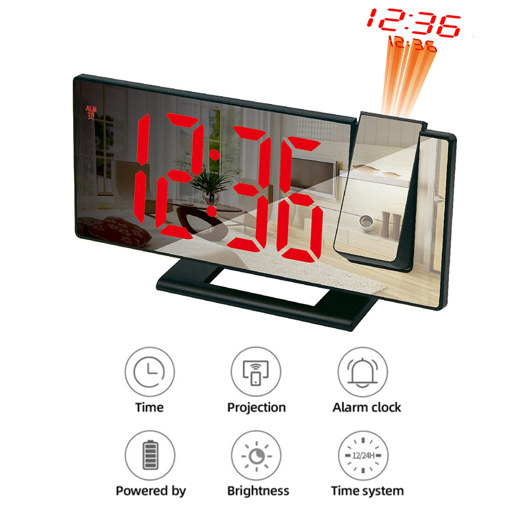 
                  
                    LED Digital Electronic Alarm Clock with Time Projector FM Radio
                  
                