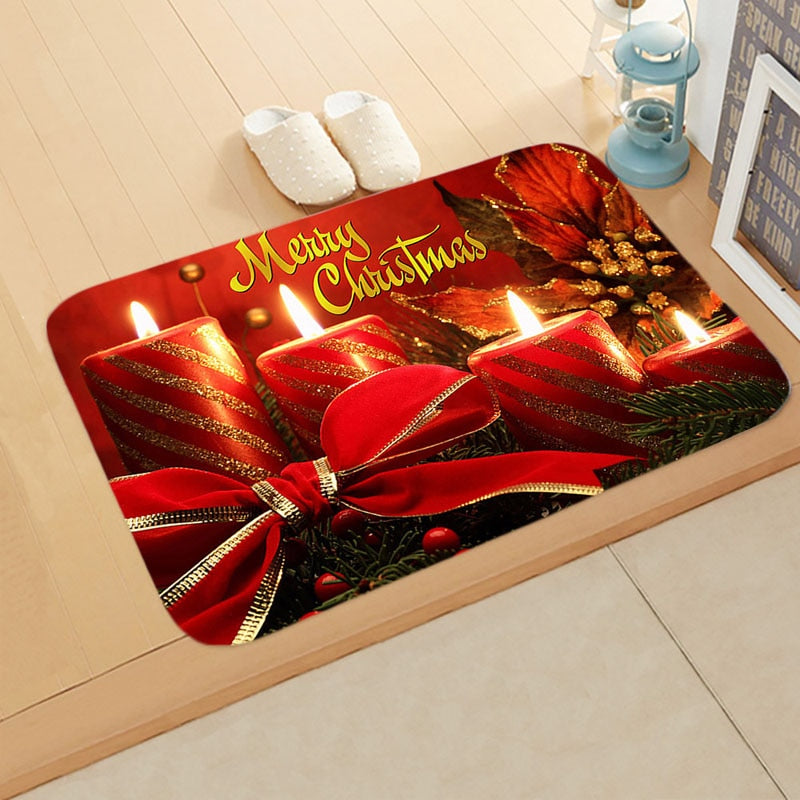 
                  
                    Holiday Christmas Doormat Anti-Slip Flannel Floormat Rug
                  
                