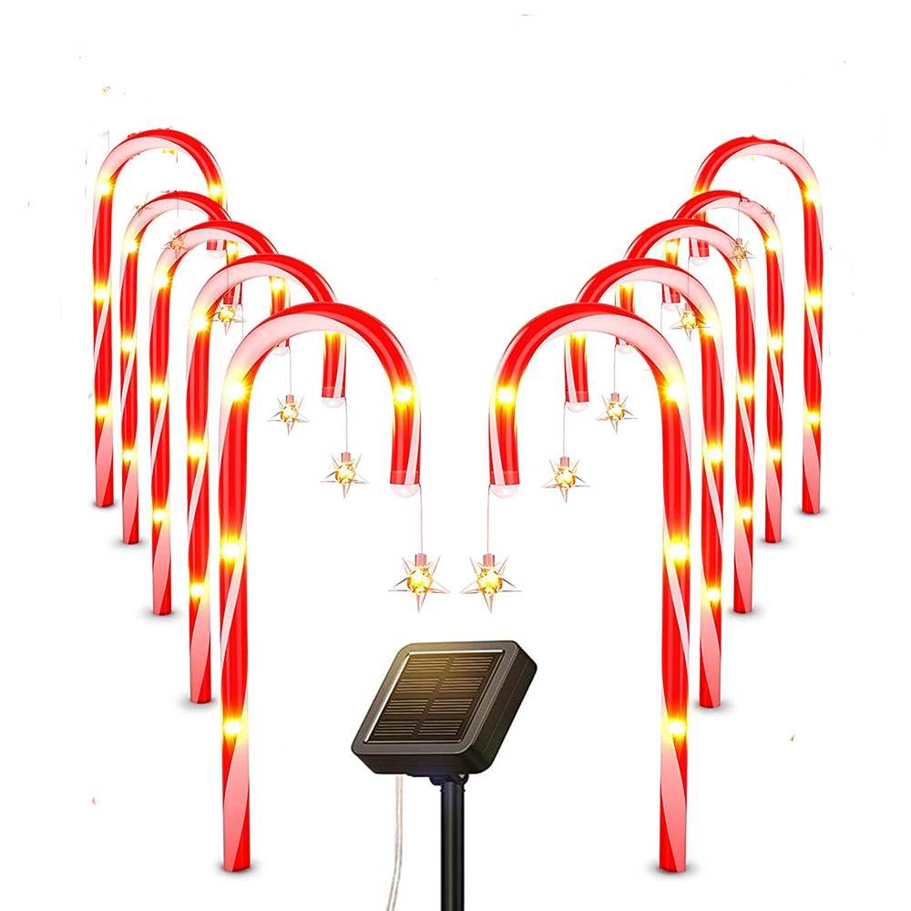 
                  
                    Solar LED Christmas Candy Cane Light Outdoor Waterproof Home Garden Lawn Decor
                  
                