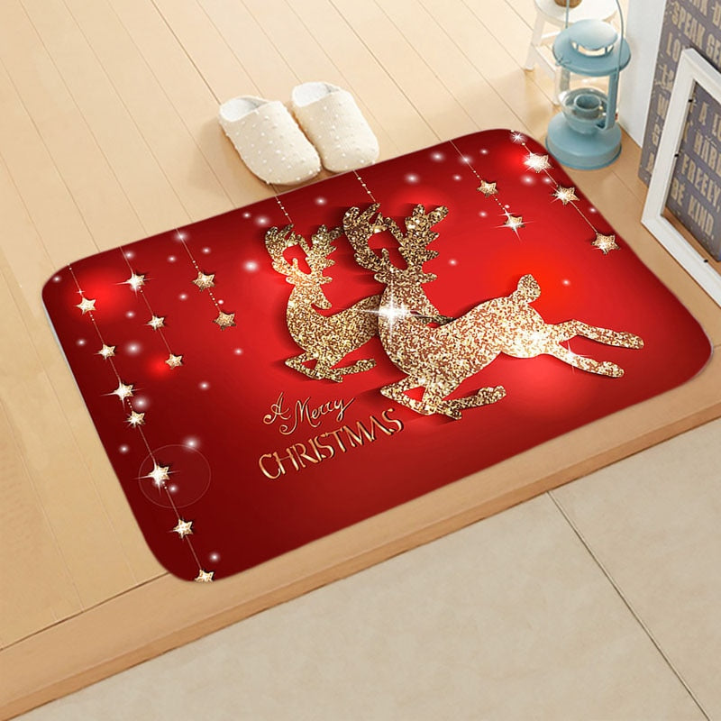 
                  
                    Holiday Christmas Doormat Anti-Slip Flannel Floormat Rug
                  
                