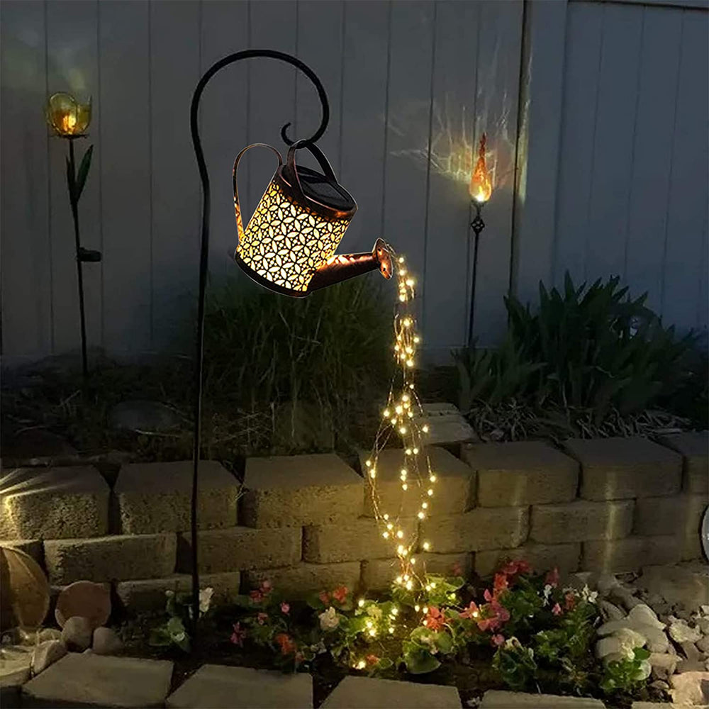 Solar Watering Hanging Can Lights