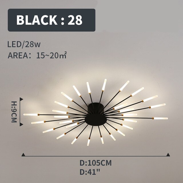 
                  
                    LED Ceiling Light Modern Fireworks Living
                  
                