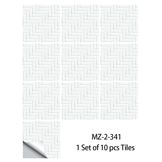 
                  
                    10pcs Tiles Sticker Kitchen Backsplash Waterproof Bathroom Home Decor Self-adhesive Tiles
                  
                