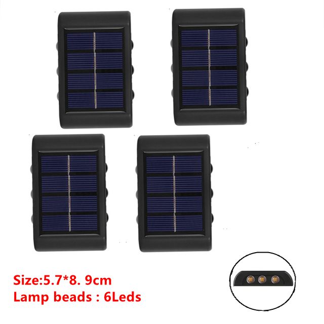 
                  
                    6 LED Solar Wall Light Waterproof Up and Down Luminous Lighting Decor Outdoor
                  
                