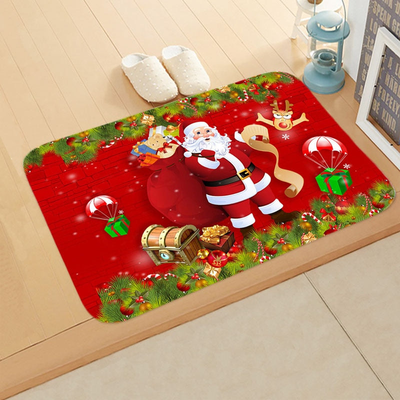 
                  
                    Holiday Christmas Doormat Anti-Slip Flannel Floormat Rug
                  
                