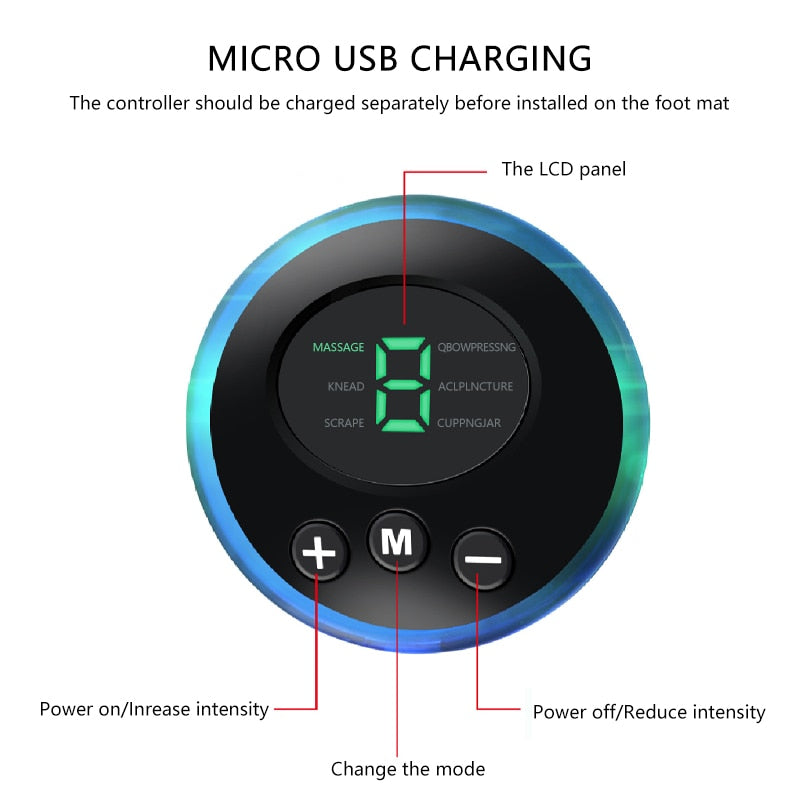 
                  
                    Electric EMS Foot Massager Mat Muscle Stimulator Improves Blood Circulation Relieves Ache Pain
                  
                