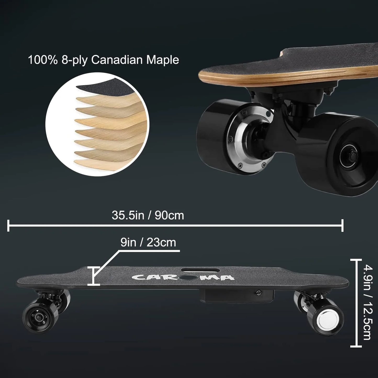 
                  
                    Electric Skateboard with Remote 700W/900W, 8.6MPH/28 MPH Top Speed, 12Miles/16Miles
                  
                