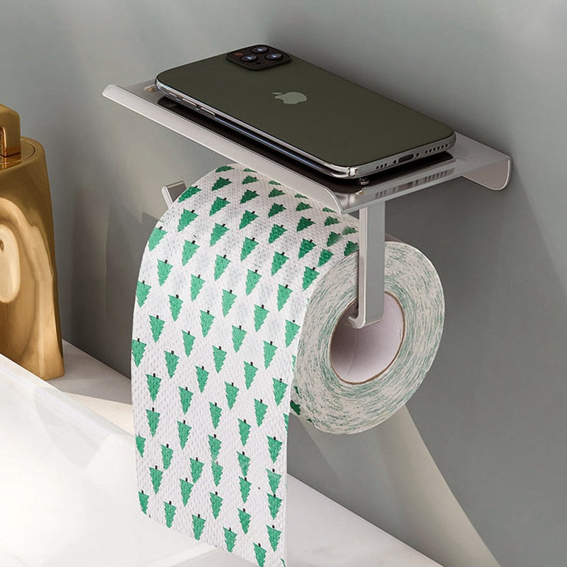 Bathroom Accessories Paper Holder with Shelf