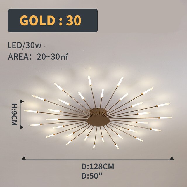 
                  
                    LED Ceiling Light Modern Fireworks Living
                  
                