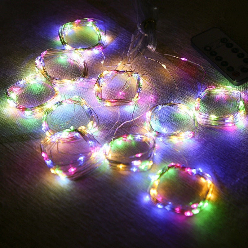 
                  
                    LED Holidays Curtain Garland for Window USB Power Fairy Lights with Remote Control Home Decor
                  
                