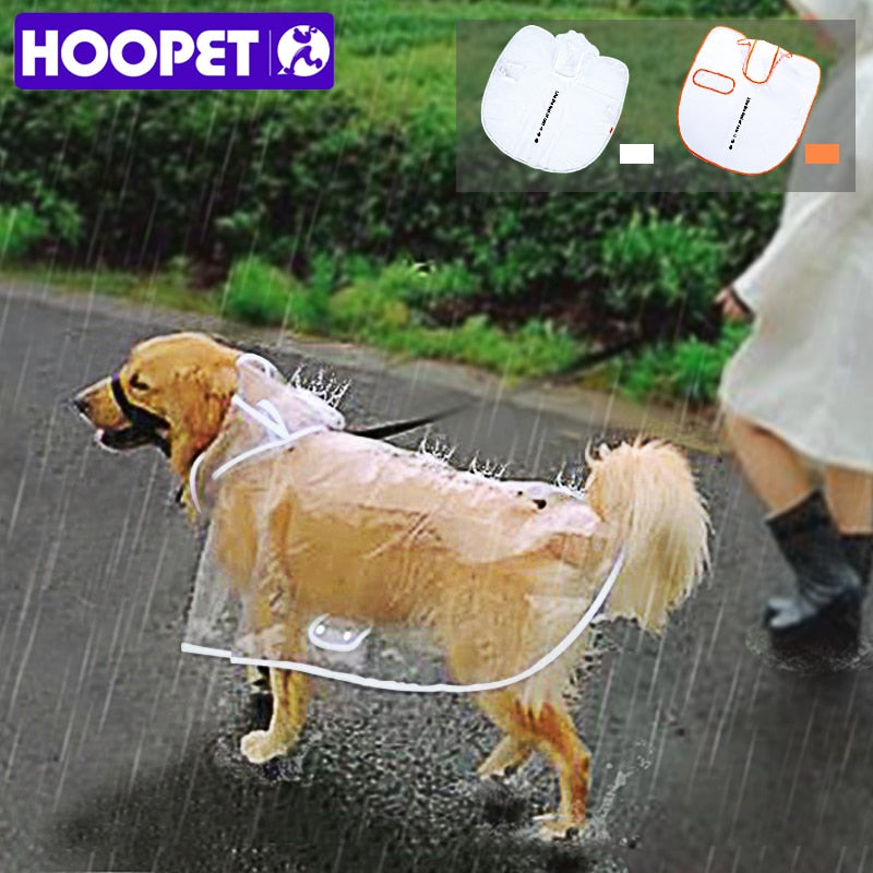 HOOPET Dog Raincoat Pet Waterproof Clothing