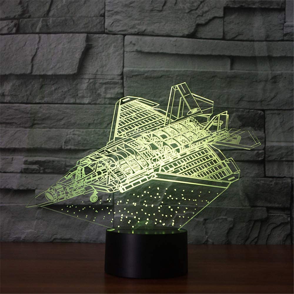 
                  
                    Aircraft 3D LED Lamp Abstractive Optical Illusion Night Light
                  
                