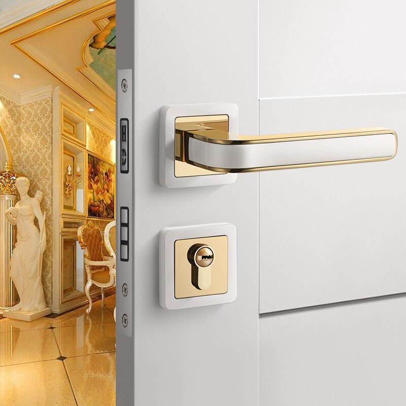 
                  
                    Indoor Bedroom Quiet Magnetic Suction Door Lock Modern Door Handle
                  
                