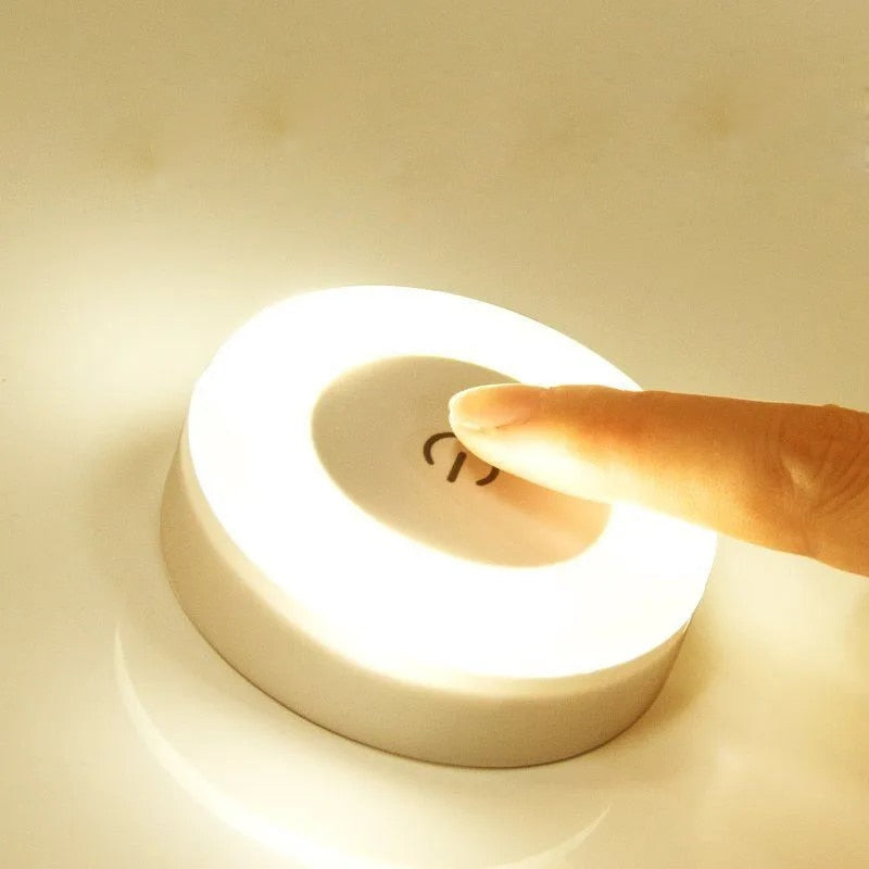 
                  
                    LED Touch Sensor Night Light 3-Mode Magnetic Base Wall Light USB Rechargeable Round Portable Dimming Light
                  
                