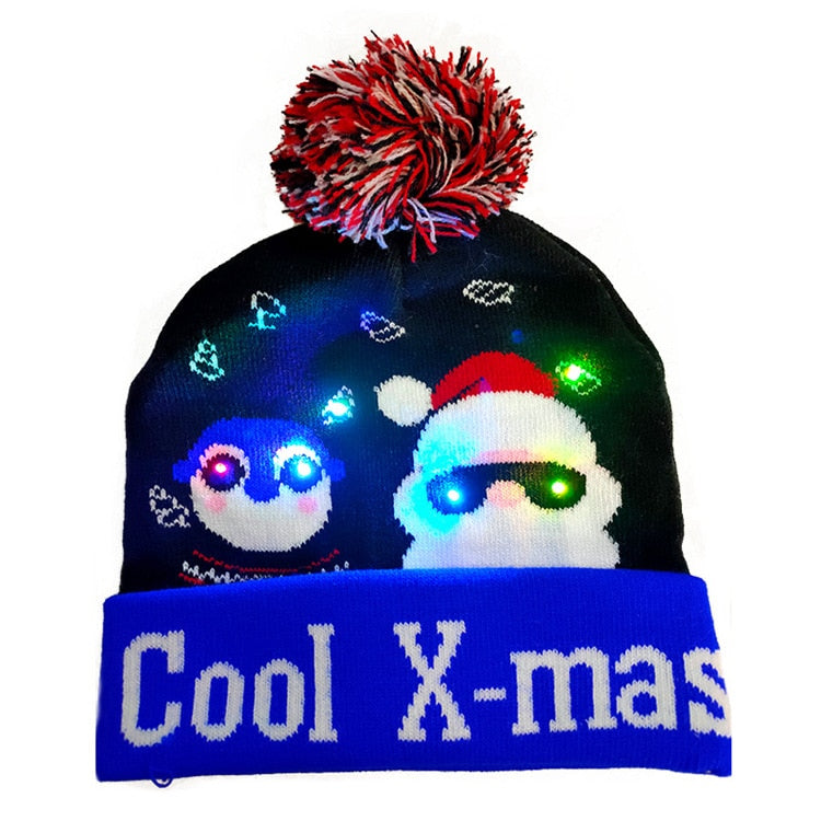 
                  
                    Holidays Christmas LED Knitted Light-Up Beanie Elastic Hats
                  
                