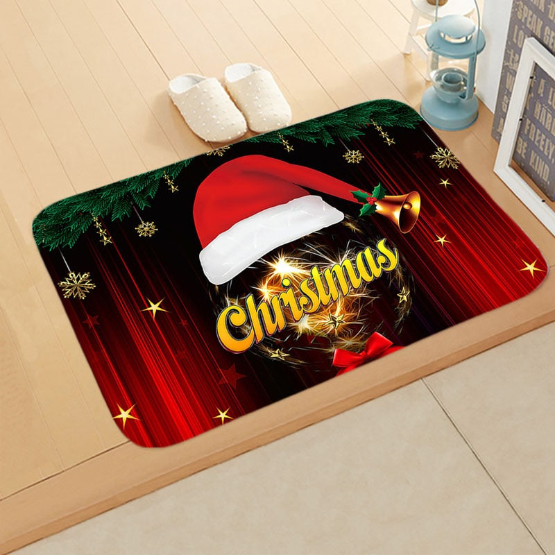 
                  
                    Holiday Christmas Doormat Anti-Slip Flannel Floormat Rug
                  
                