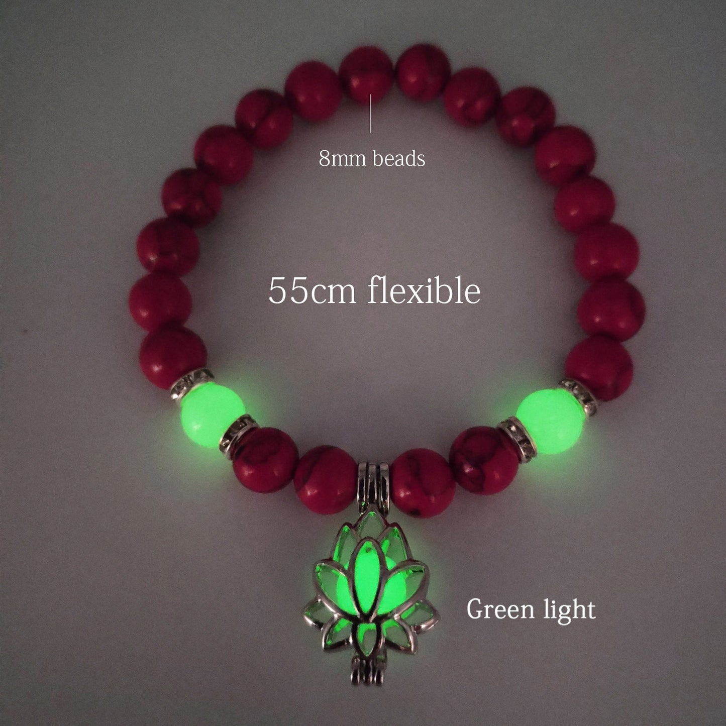 
                  
                    Natural Stone Bracelet Yoga Healing Luminous Glow in the Dark Bracelet
                  
                