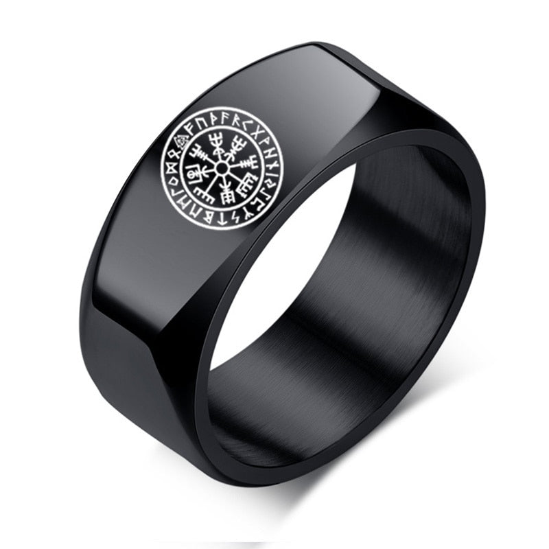 
                  
                    Vnox Laser Viking Black Stainless Steel Rings
                  
                