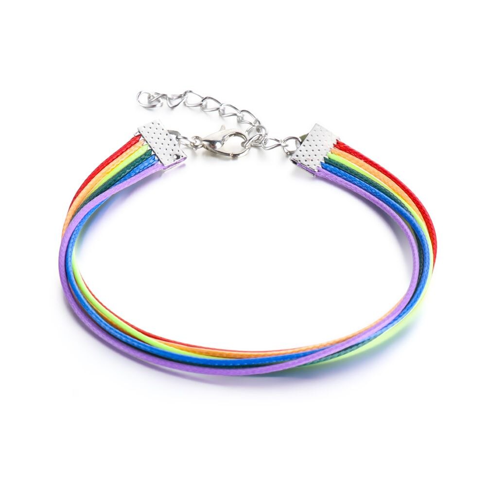 
                  
                    Unisex Adjustable Multicolor Wax Rope LGBT Rainbow Bracelet
                  
                