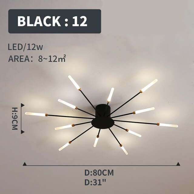 
                  
                    LED Ceiling Light Modern Fireworks Living
                  
                