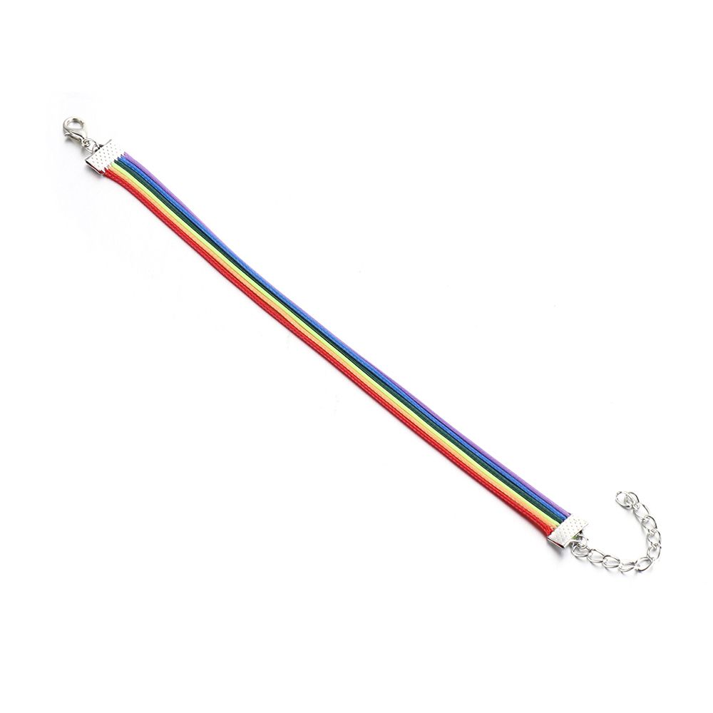 
                  
                    Unisex Adjustable Multicolor Wax Rope LGBT Rainbow Bracelet
                  
                