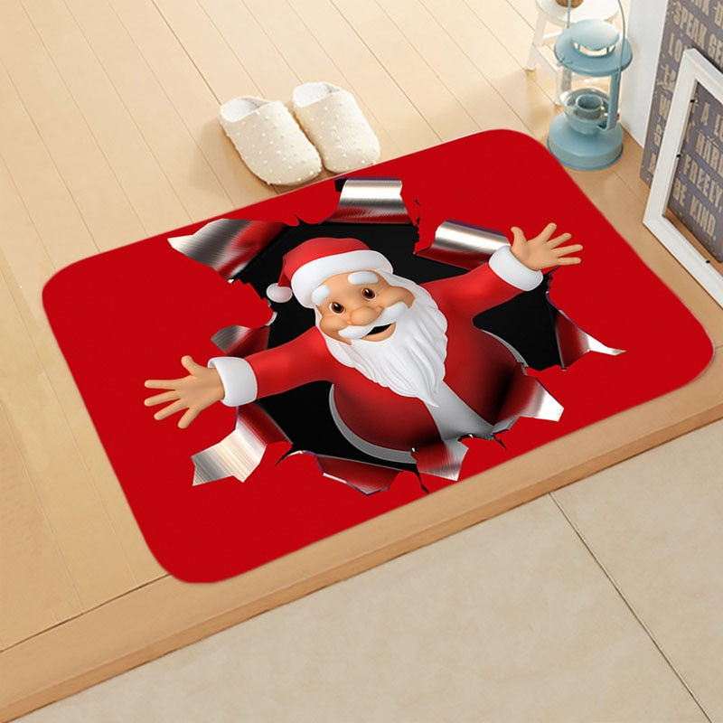 
                  
                    Holiday Christmas Doormat Anti-Slip Flannel Floormat Rug
                  
                